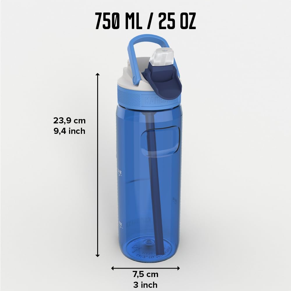 Kambukka Elton Water Bottle Crisp Blue, 750ml