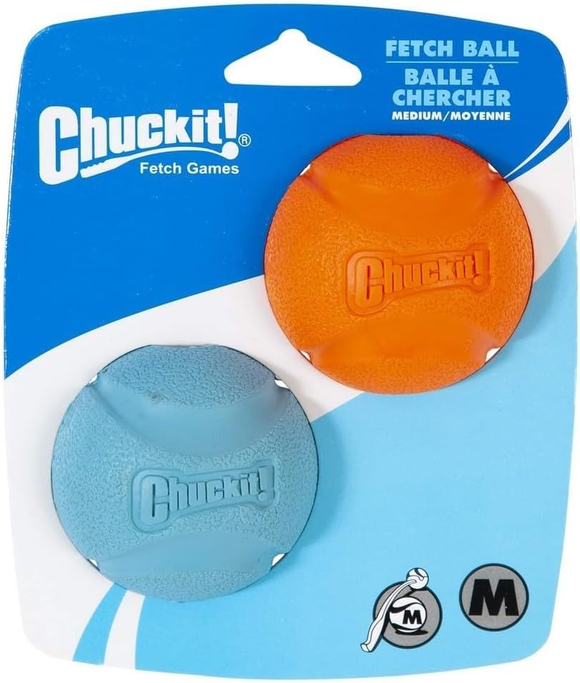 Chuckit! Fetch Ball Dog Toy, M, 2 Pack