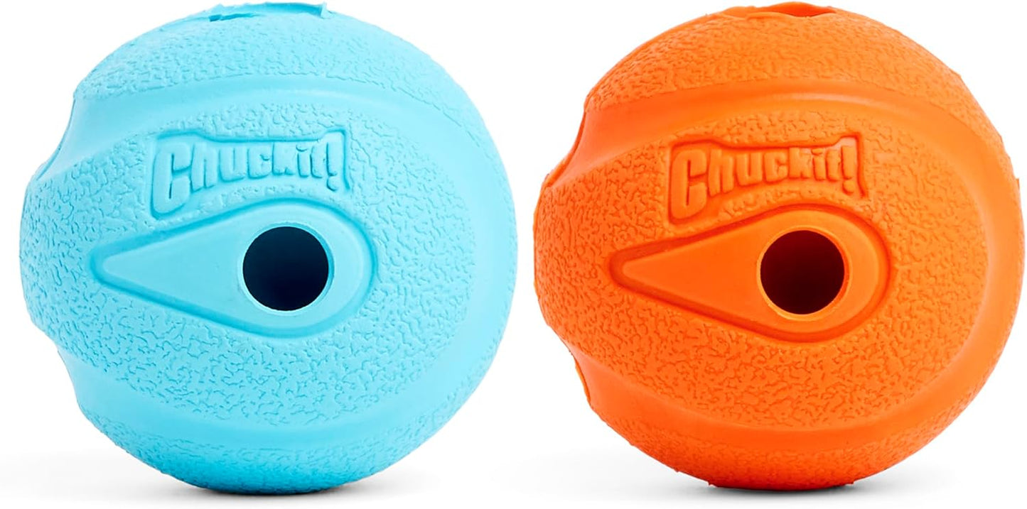 Chuckit! The Whistler Fetch Ball, M, 2 Pack