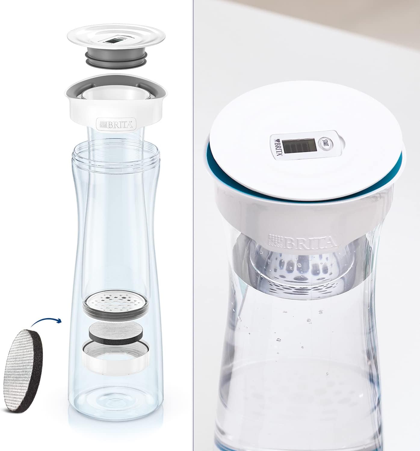 BRITA Water Filter Carafe, White