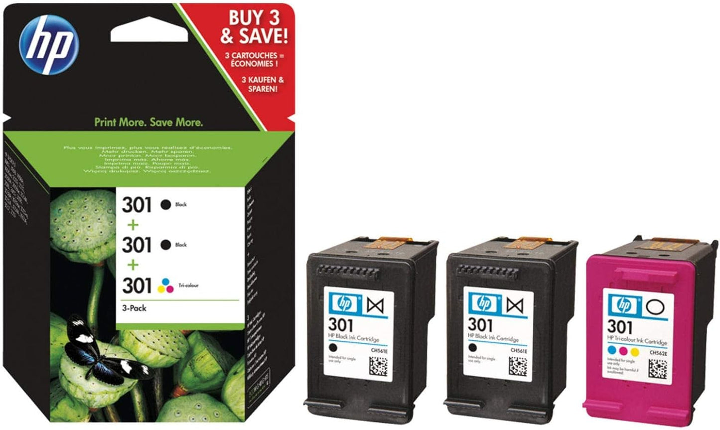HP E5Y87EE 301 Ink Cartridge, Black and Tri-Colour