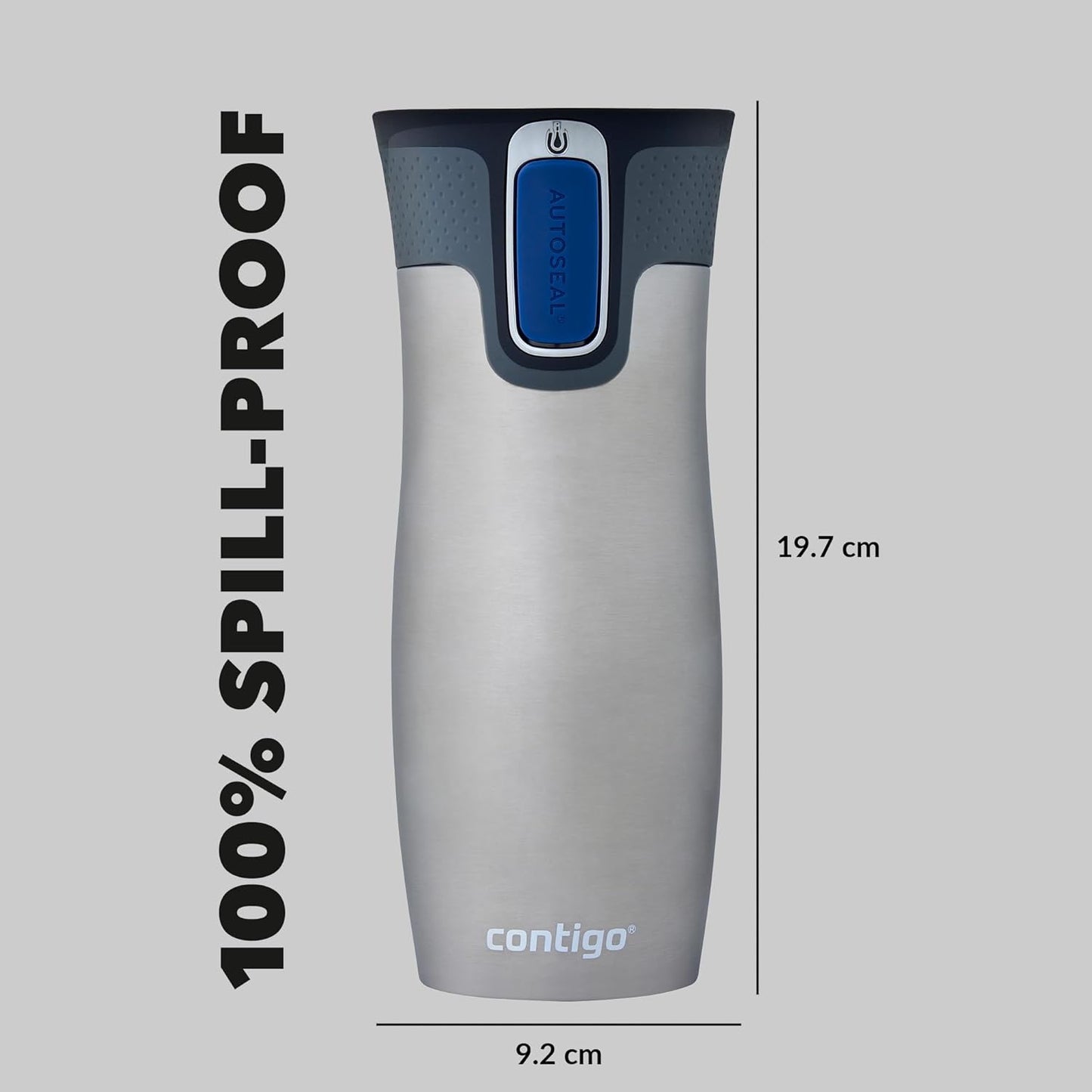 Contigo West Loop AutoSeal Thermal Mug Stainless Steel, 470ml