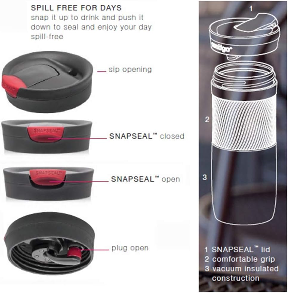 Contigo Byron SnapSeal Thermal Mug Biscay Bay, 470ml