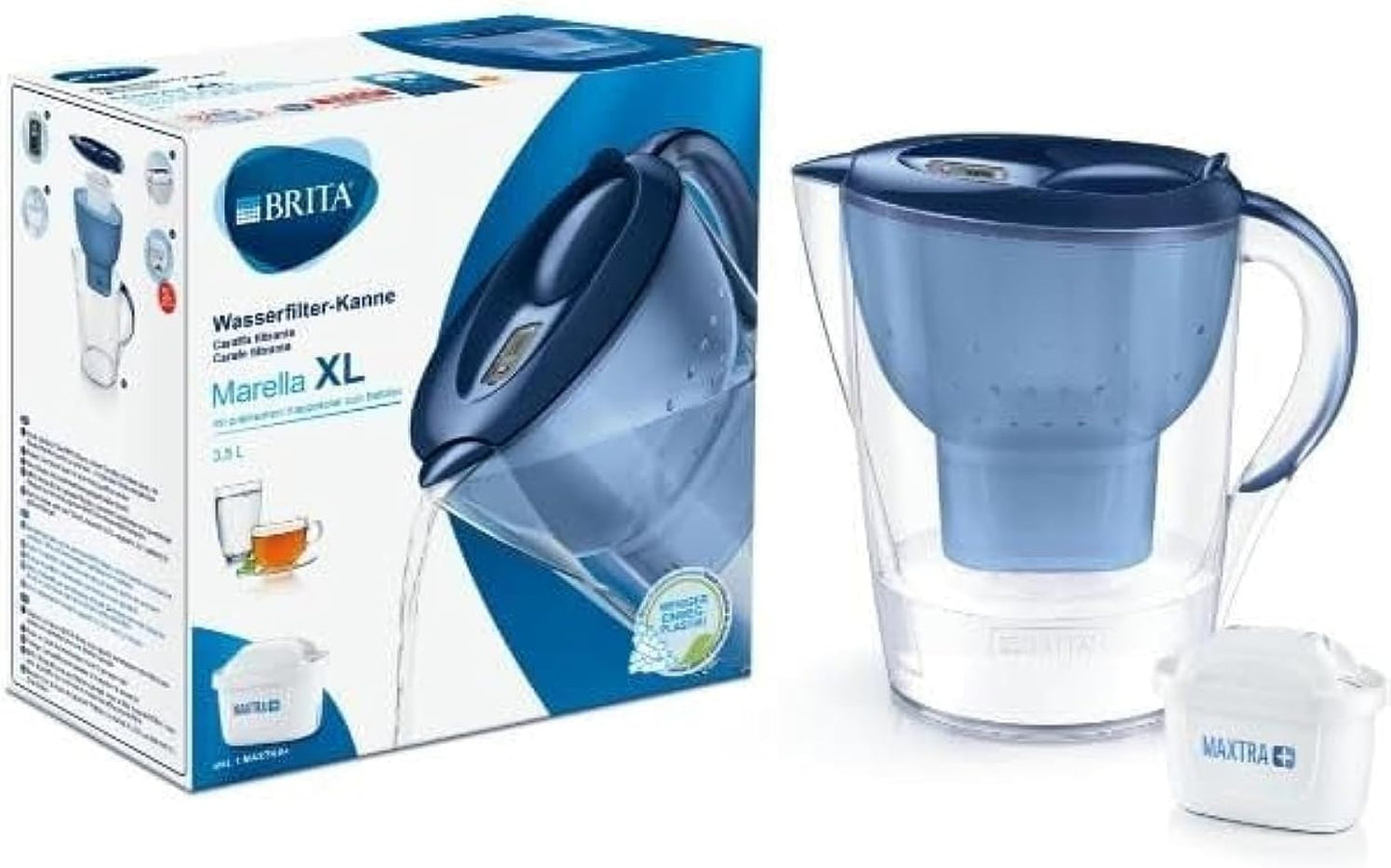 BRITA Marella XL water filter jug 3.5L - Blue