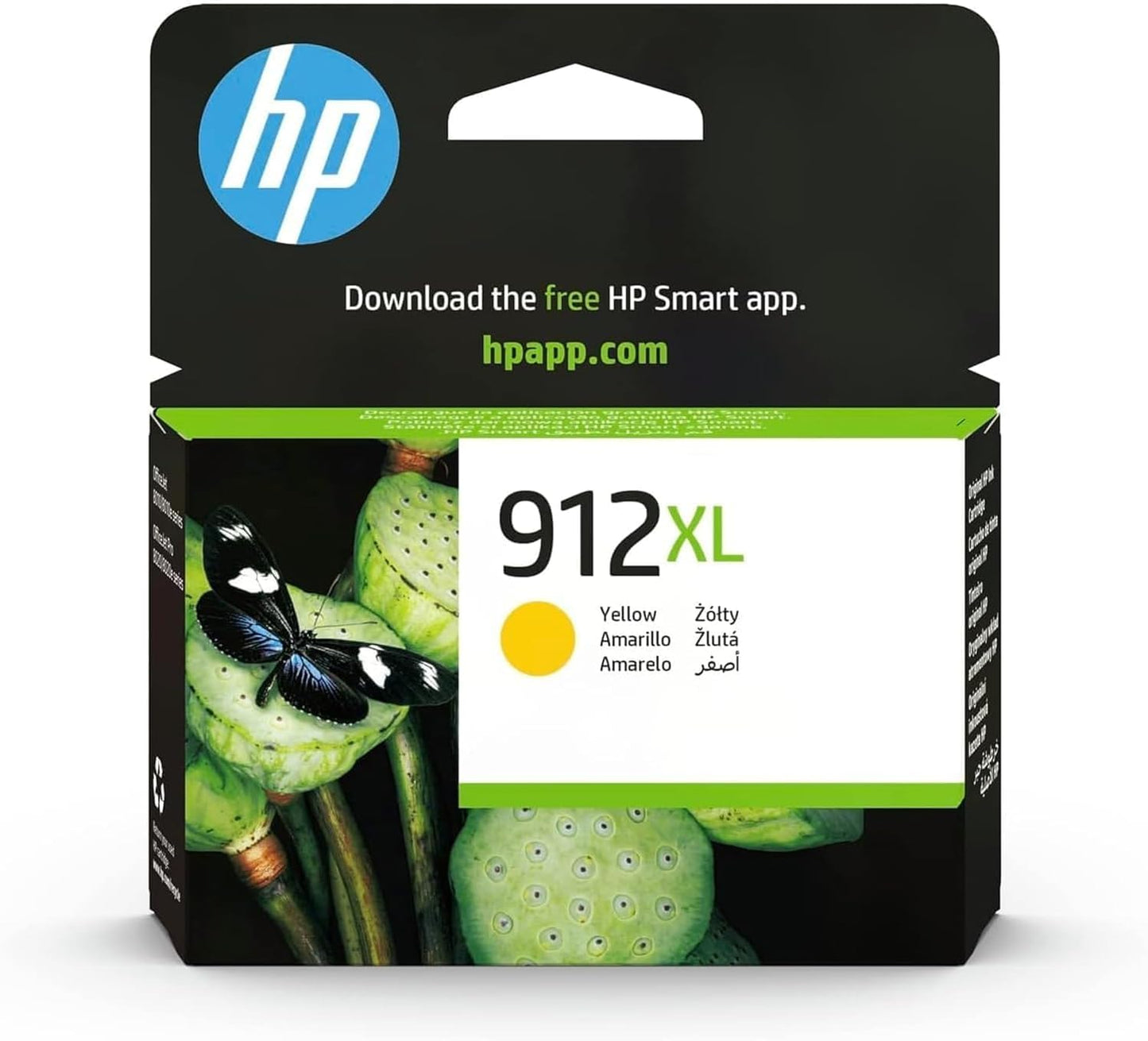 HP 3YL83AE 912XL High Yield Ink Cartridge, Yellow, Pack of 1