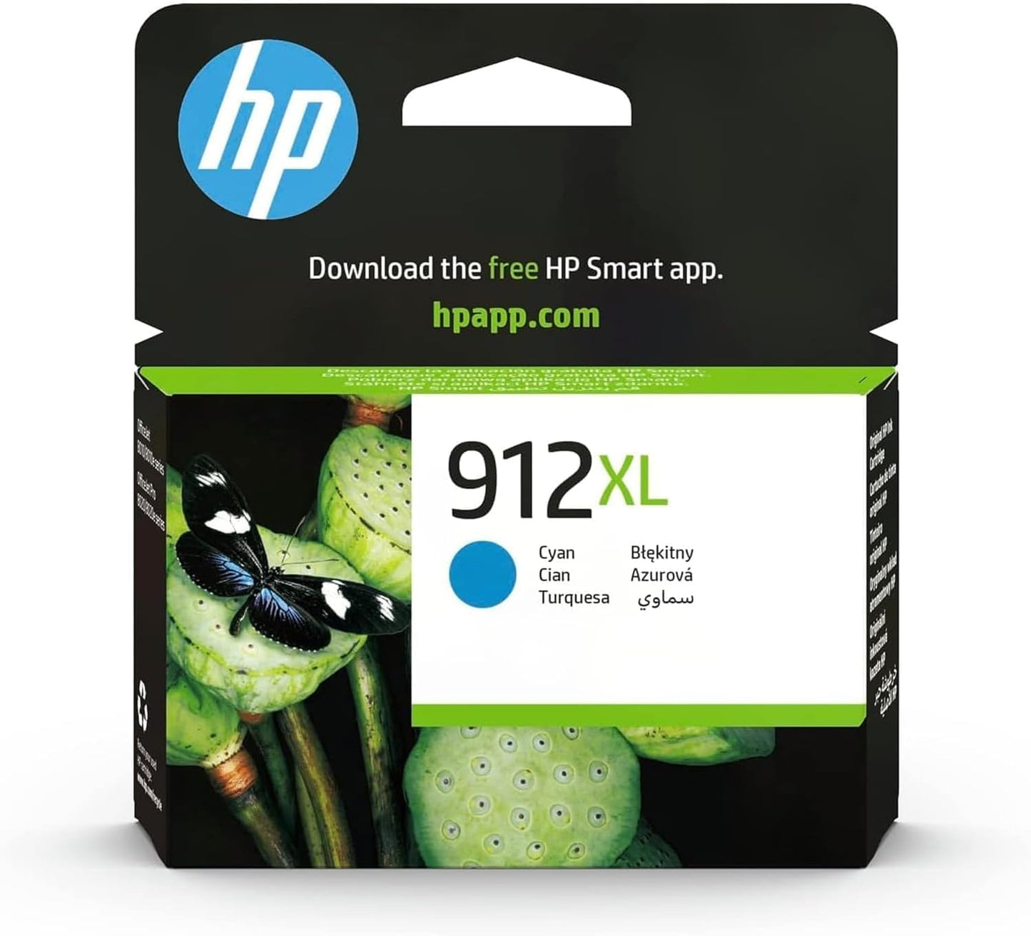 HP 3YL81AE 912XL High Yield Ink Cartridge, Cyan, Pack of 1