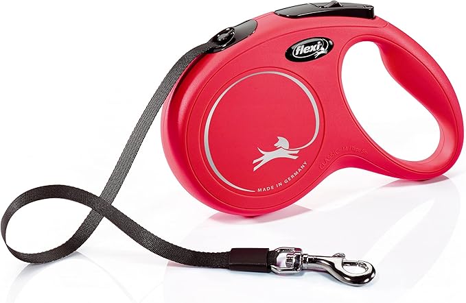 Flexi New Classic Dog Leash Tape, Red, M