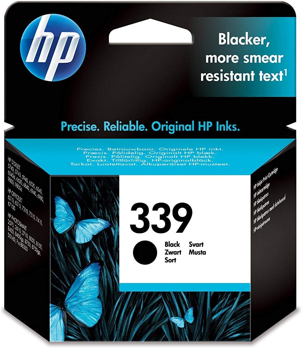 HP C8767EE 339 Ink Cartridge, Black Pack of 1