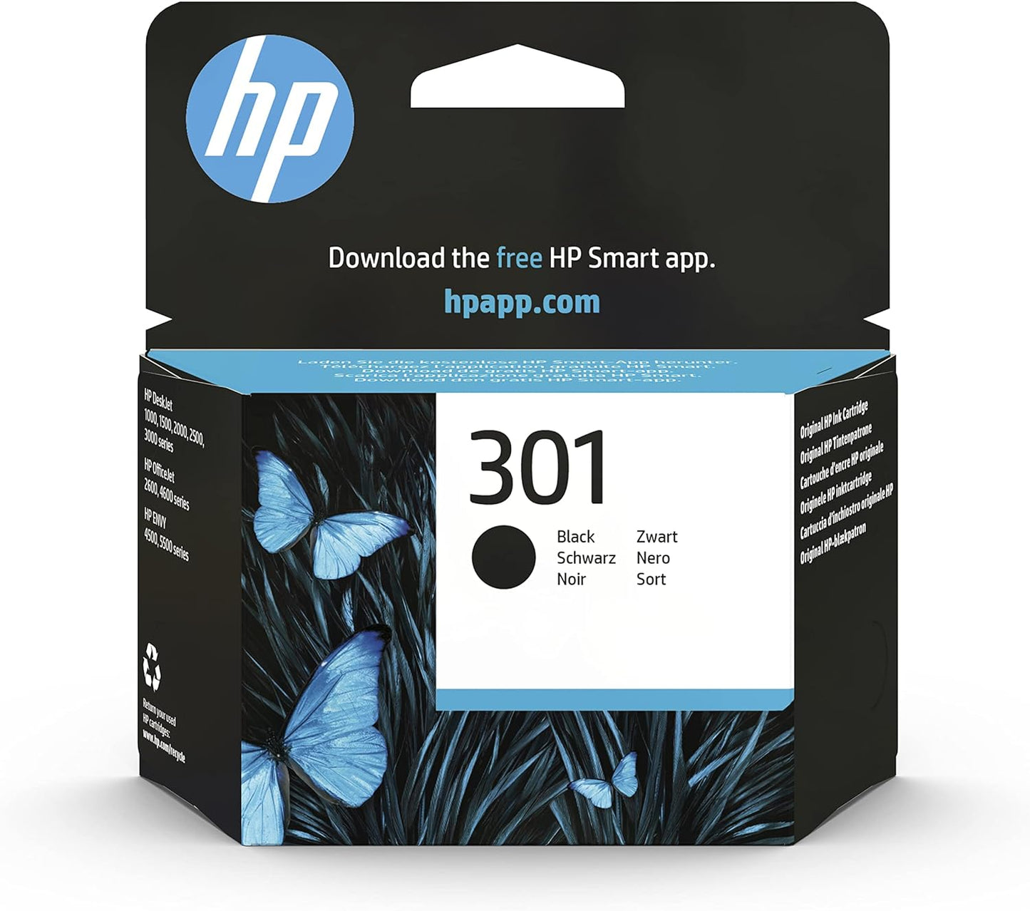 HP CH561EE 301 Ink Cartridge Black, Pack of 1