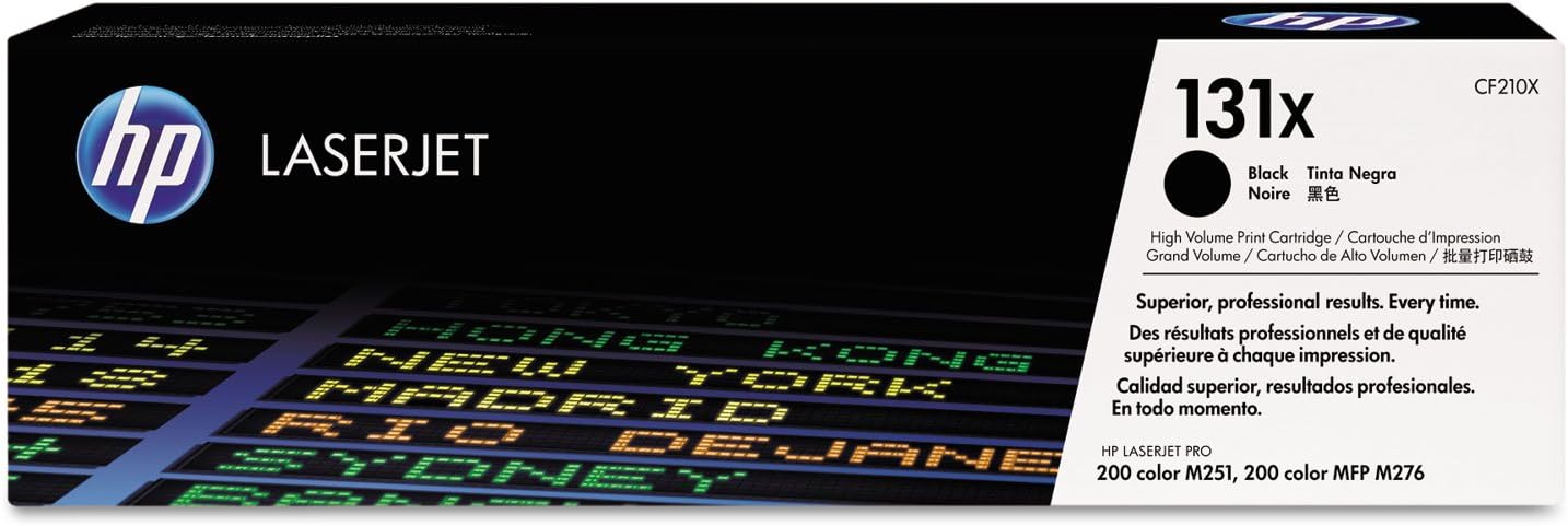 HP CF210X 131X High Yield Original LaserJet Toner Cartridge, Black, Single Pack