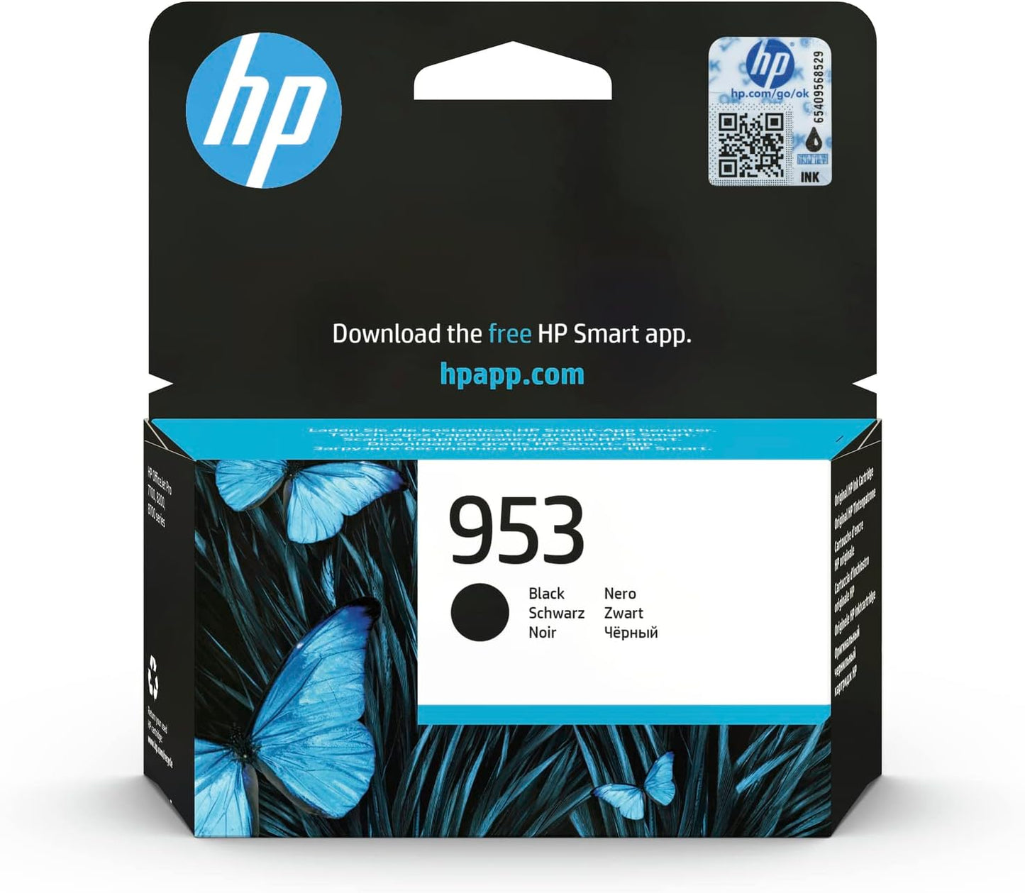 HP L0S58AE 953 Ink Cartridge, Black, Pack of 1