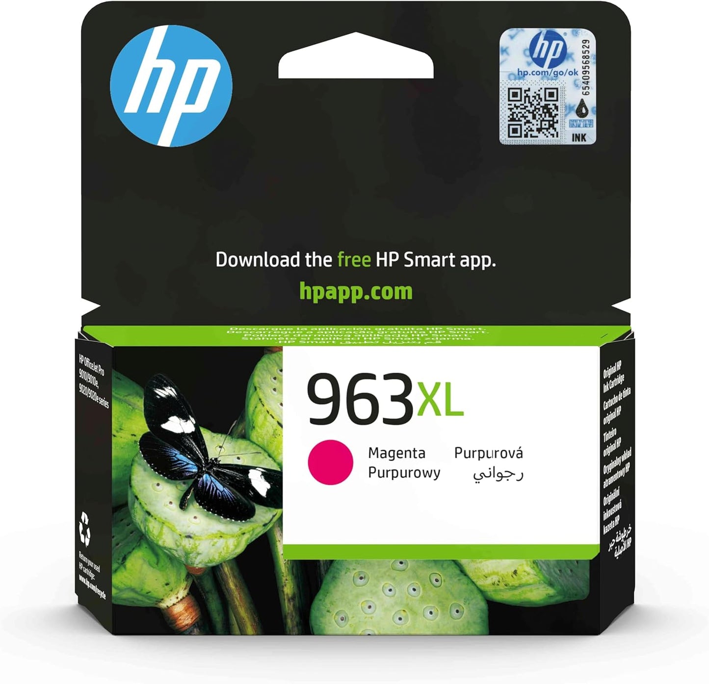 HP 3JA28AE 963XL High Yield Ink Cartridge, Magenta,  Pack of 1