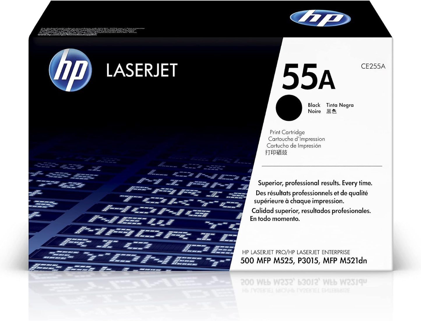 HP CE255A 55A Original LaserJet Toner Cartridge, Black, Single Pack