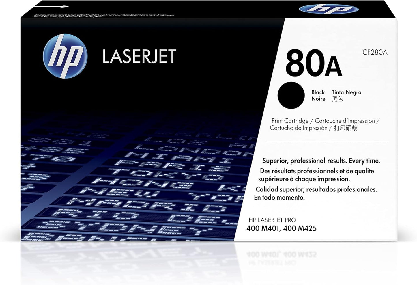 HP CF280A 80A Original LaserJet Toner Cartridge, Black, Single Pack