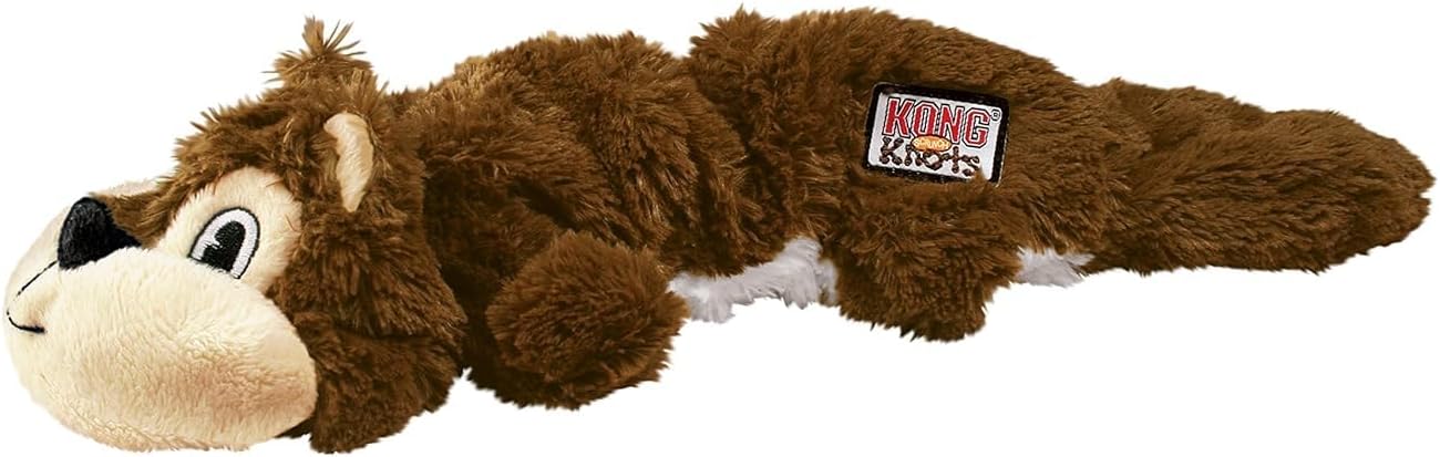 Kong Scrunch Knots Squirrel Plush, S/M
