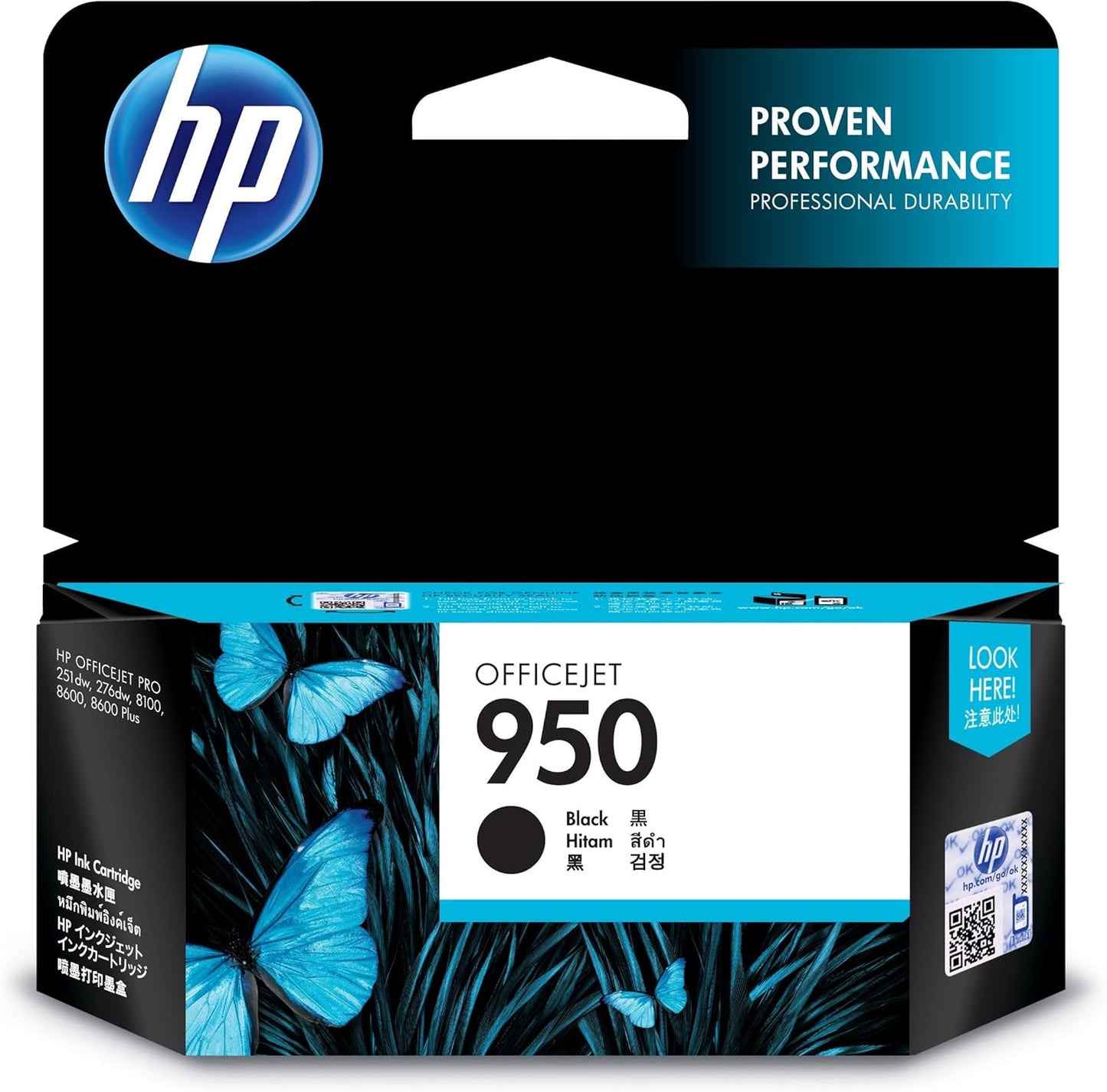 HP CN049AE 950 Original Ink Cartridge, Black, Single Pack