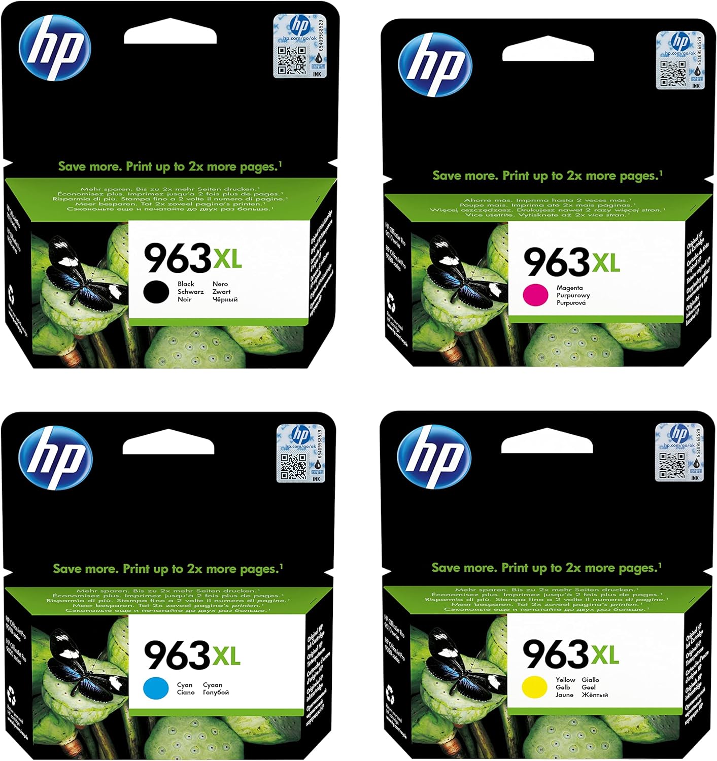 HP 3YP35AE 963XL High Yield Ink Cartridge, Multipack