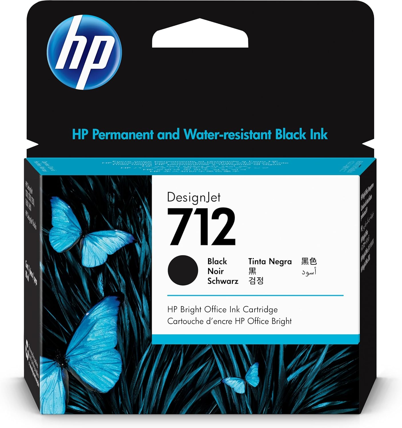 HP 712 3ED71A Black 80-ml Genuine HP Ink Cartridge