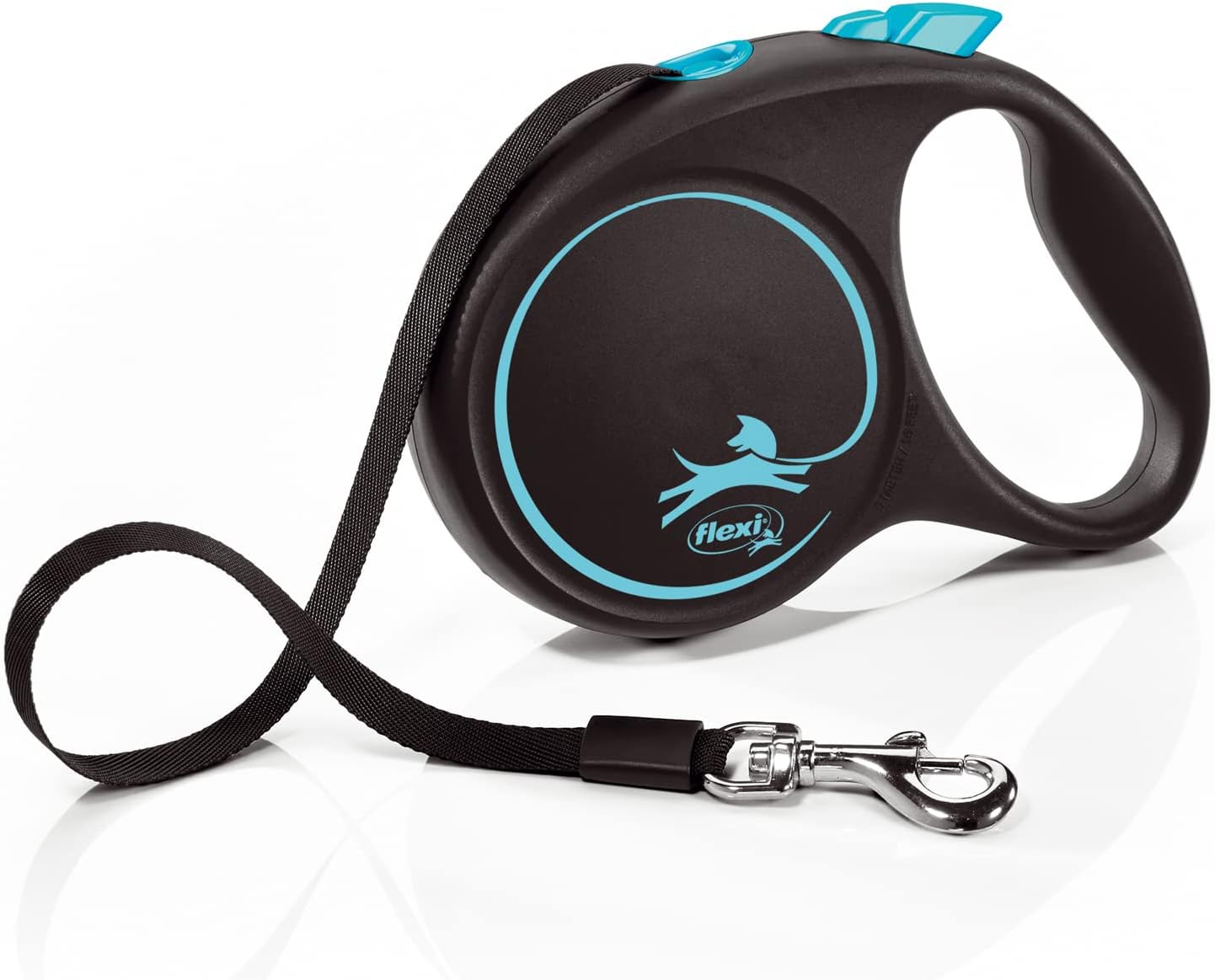 Flexi Retractable Dog Leash, Blue, 5m, M