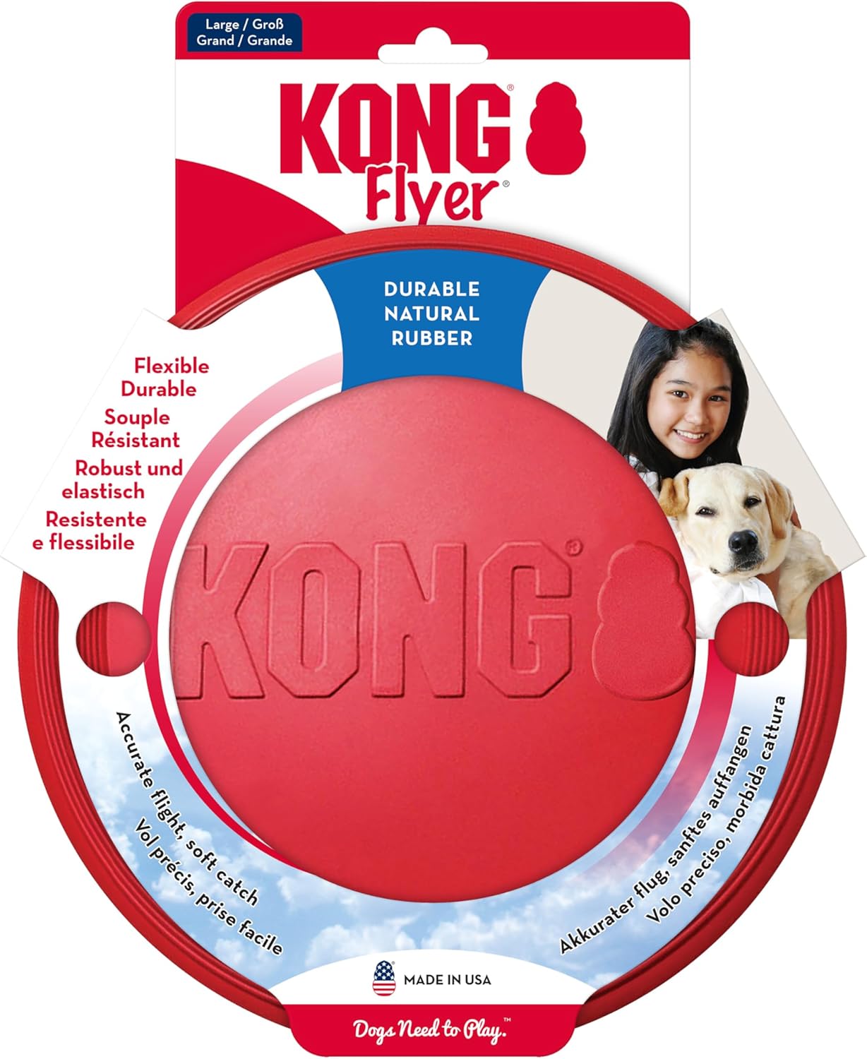 KONG Soft Flying Disc Fetch Toy L Dogs