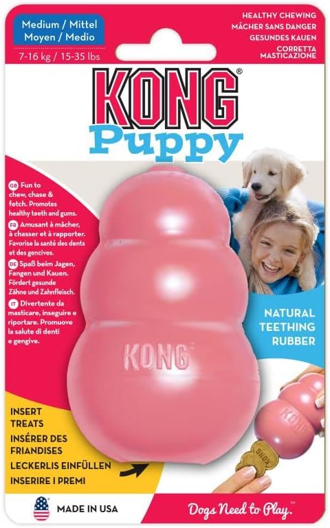 KONG Rubber Puppy Chew Toy, S