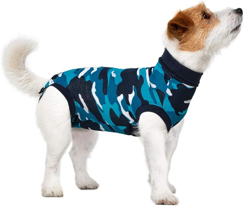 Suitical Recovery Suit, Dogs, Blue/Camouflage, S