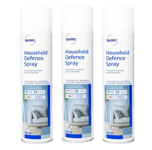 Quebec Household Defence Spray, 500ml, 3pck