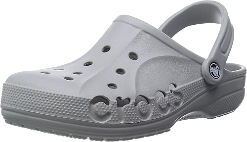 Crocs Unisex Adult Baya Clogs, Light Grey, Men/Size6