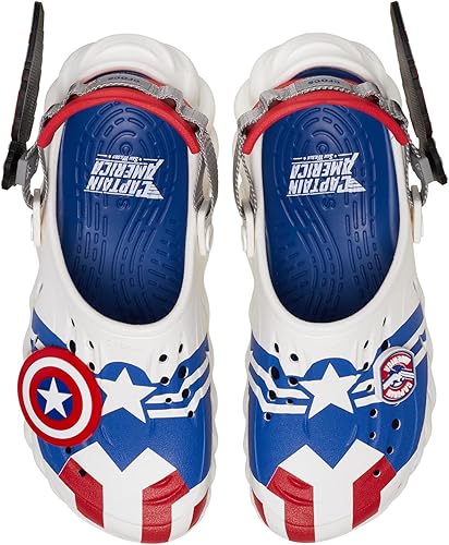 Crocs Unisex Adult Echo Clogs Captain America, Men/Size8