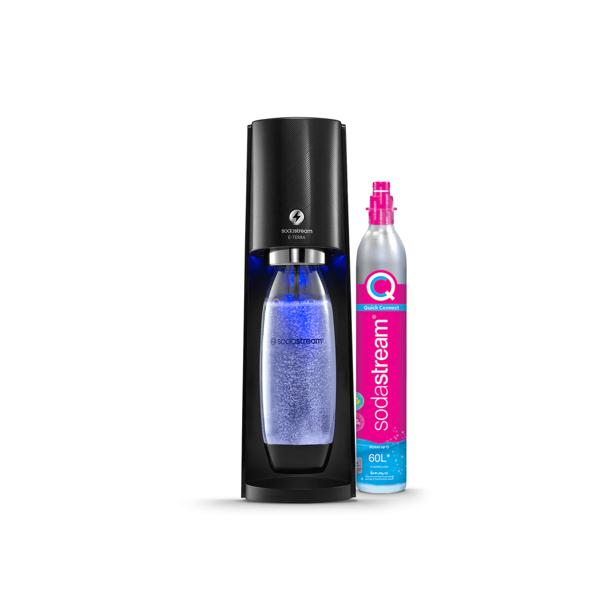 SodaStream Terra Electric , Black Inc. Bottle & CO2
