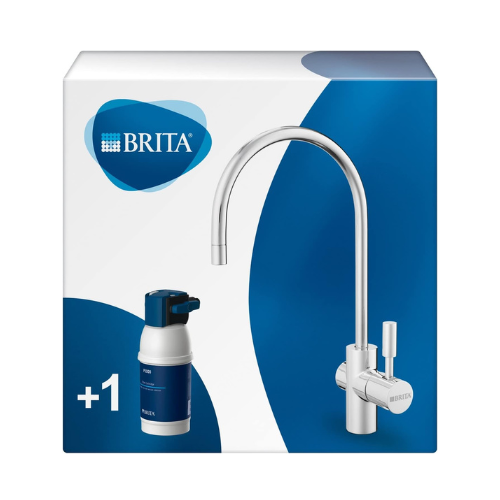 BRITA faucet with integrated water filter