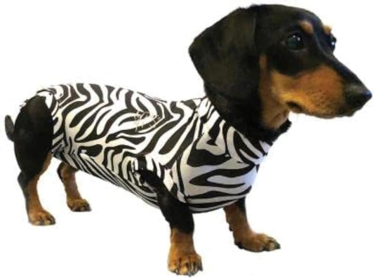 MPS Surgery Recovery Suit Zebra Print, S