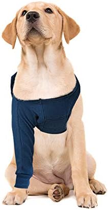 MPS Dog Surgery Single Front Leg Sleeve, Blue, S