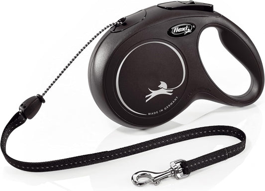 Flexi New Classic Retractable Leash, Black, M