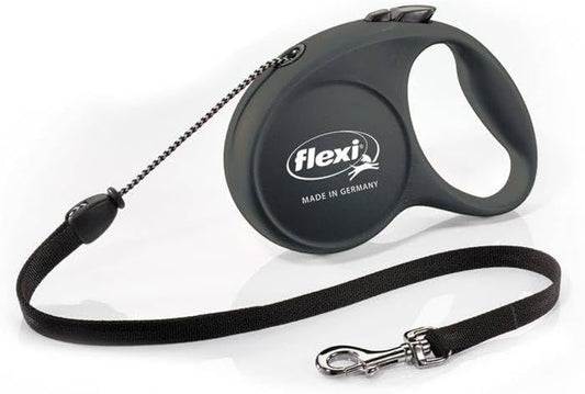 Flexi Fun Retractable Leash, Black, XS