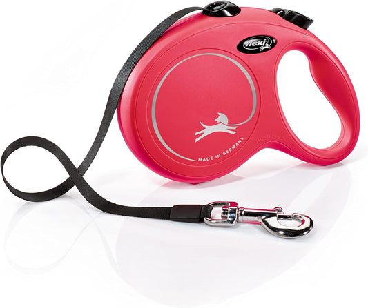 Flexi New Classic Retractable Leash, Red, L, 8m