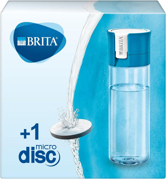 Brita Water Bottle with Filter, Blue, ‎0.6L