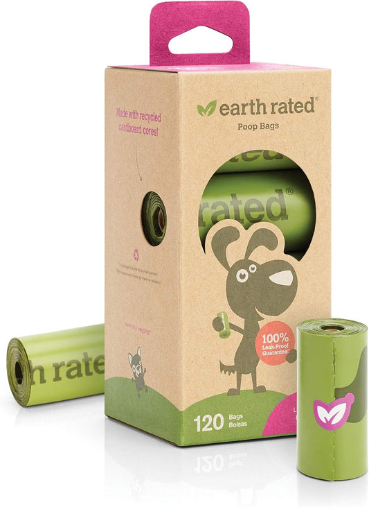 Earth Rated Refill Rolls Poop Bags, Lavender, 120 Bags