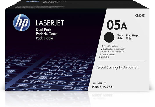 HP CE505D 05A LaserJet Toner Cartridges Black Multipack