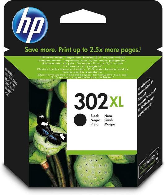 HP Ink 302 XL Black DJ-2130/3630 Alta CAPAC.