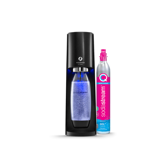 SodaStream Terra Electric , Black Inc. Bottle & CO2